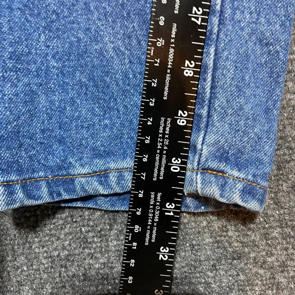 Vintage Gap High Waisted Pleated Tapered Jeans Medium Wash Button Fly Womens 7/8